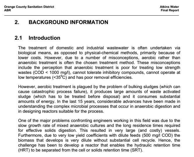 ATKINS ABR-Report, Introduction
